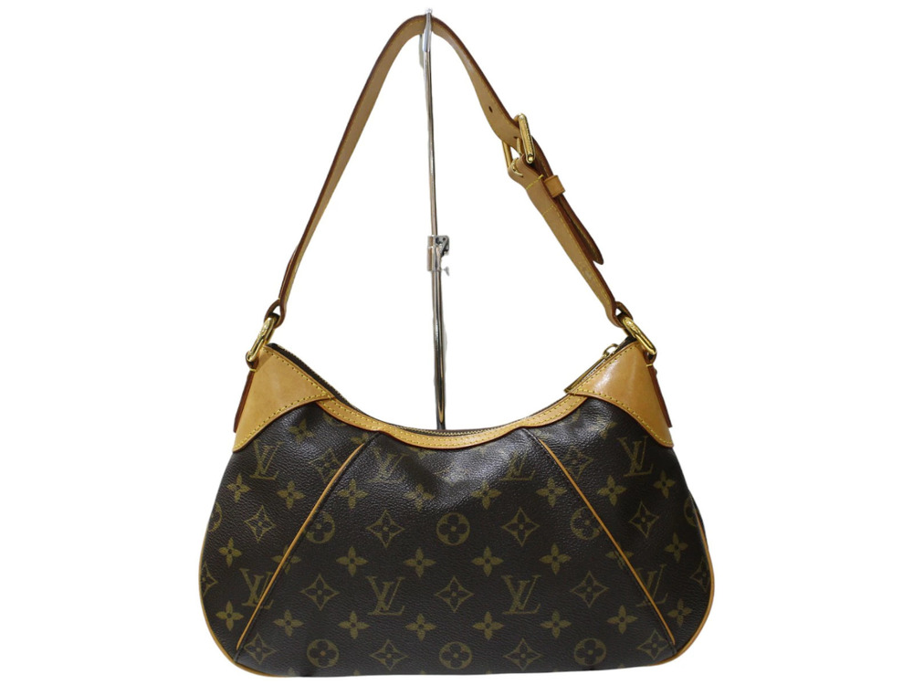 Louis Vuitton brown bag Monogram Thames canvas Hobo Brown